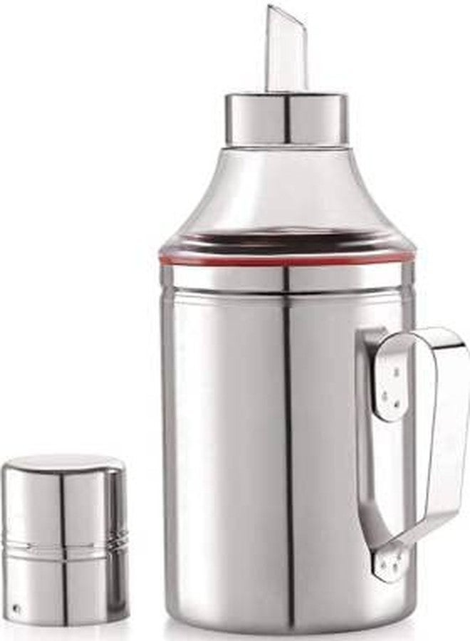 STEEPLE 1000ml Stainless steel Oil Dispenser, Oil Container, Oil pourer With Handle (pack of 1) (1) - Image 1